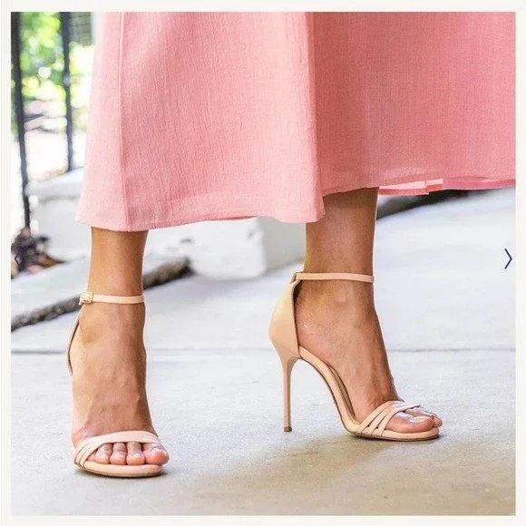 Sarah Flint Perfect Sandals 85mm Size 40 Blush Nappa NIB NEW